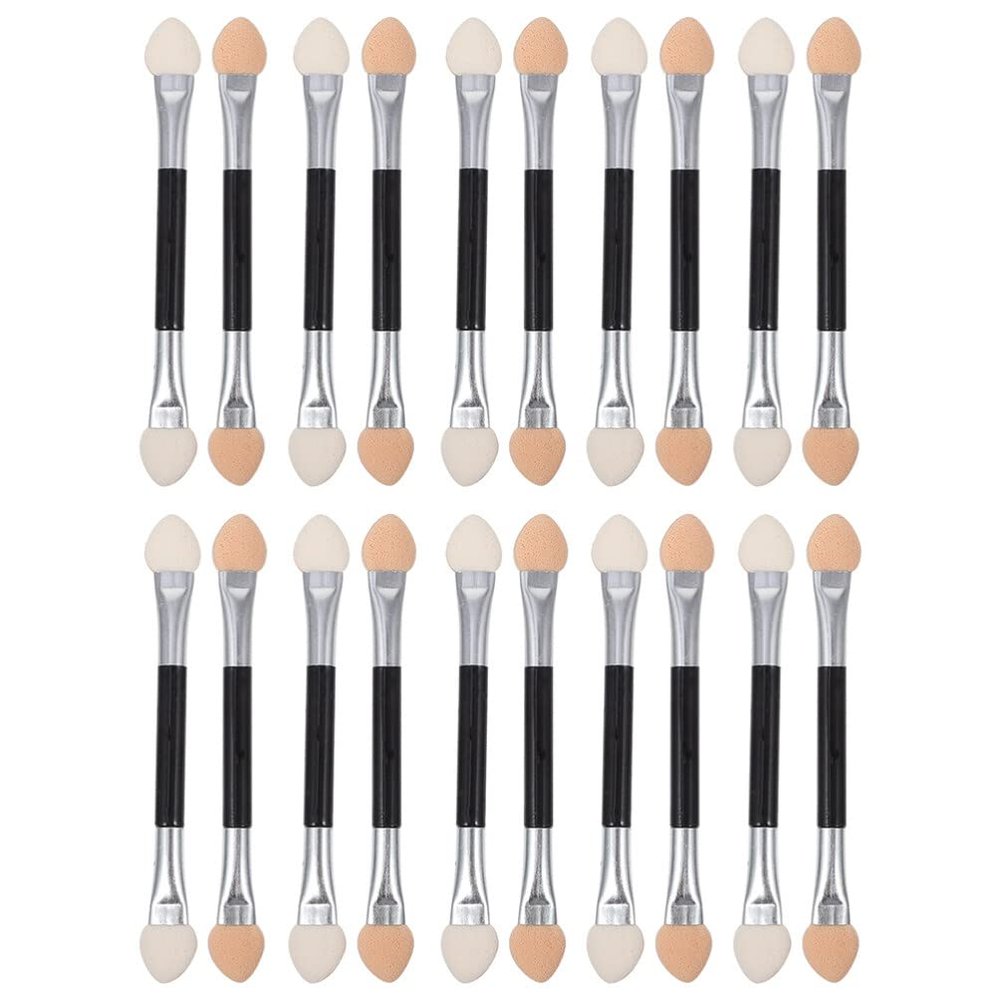 KALLORY 30pcs Eyeshadow Applicator, Double Sided Eyeshadow Sponge Eye Makeup Sponge Applicator Makeup Set