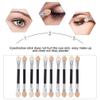 KALLORY 30pcs Eyeshadow Applicator, Double Sided Eyeshadow Sponge Eye Makeup Sponge Applicator Makeup Set view 4