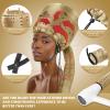 Bonnet Hood Hair Dryer Attachment - Soft, Adjustable Extra Large Bonnet Hair Dryer for Speeds Up Drying Time at Home, Easy to Use for Styling, Curling and Deep Conditioning (Gold) view 2