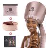 Bonnet Hood Hair Dryer Attachment - Soft, Adjustable Extra Large Bonnet Hair Dryer for Speeds Up Drying Time at Home, Easy to Use for Styling, Curling and Deep Conditioning (Pink) view 1