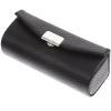 Beavorty Purse Holder PU Leather Lipstick Case with Mirror Lipstick Holder Portable Lip-Balm Organizer Travel Cosmetic Containers for Lip-Balm Gloss Black Small Stand view 1