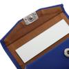 Beavorty Womens PU Leather Lipstick Case with Mirror - Portable Lipstick Organizer, Travel Cosmetic Containers - Blue view 2