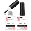 Makartt Gel Top Coat Kit with Nail Rhinestone Glue Gel Bundle, 15ml Soak off UV LED Gel Top Coat, Super Strong Gem Glue Gel 1.06oz Nail Lamp Needed for Nail Glitter Jewels Crystals view 3