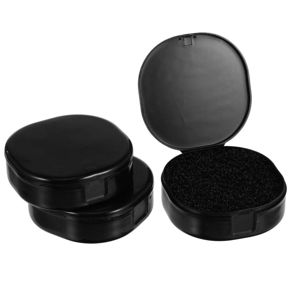 KALLORY 3pcs Eyeshadow Brush Cleaner Sponge for Makeup Brush Cleaning Reusable Color Removal Box Easy to Use Quick Drying Tool for Makeup Application