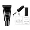 Makartt Gel Top Coat Base Coat Kit with Nail Rhinestone Glue Gel Bundle, Soak off UV LED Gel Base and Top Coat, Super Strong Gem Glue Gel 1.06oz Nail Lamp Needed for Nail Glitter Jewels Crystals view 1