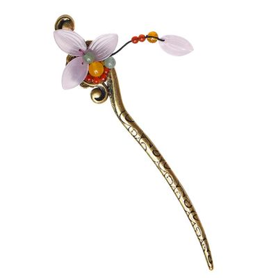 Uonlytech Vintage Chinese Style Hairpin Elegant Hair Stick for Women Lightweight Decorative Hair Accessory for Various Hairstyles