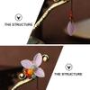 Uonlytech Vintage Chinese Style Hairpin Elegant Hair Stick for Women Lightweight Decorative Hair Accessory for Various Hairstyles view 4