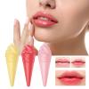 Clear Lip Balm Cute Ice Cream Shape Lipstick Fruit Flavored Hydrate Moisturize Lip Care Balm for Women Girls view 4
