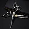 Hair Cutting Shears, 6.5 Inch Professional Japan 440c Steel Upscale Silver Hair Scissors Haircut Thinning Barber Cutting Shears Hairdresser Scissors (Color : Set) view 1