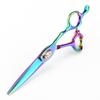 Hair Cutting Shears, 6 Inch Professional Japan 440c Steel Green Scissor Gem Hair Scissors Haircut Thinning Barber Hair Cutting Shears Hairdresser Scissors (Color : Set) view 2