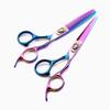 Hair Cutting Shears, 6 Inch Professional Japan 440c Steel Scissor Wolf Cut Hair Scissors Haircut Thinning Barber Cutting Shears Hairdresser Scissors (Color : Set) view 1