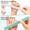 Makartt Nail Buffer Block 10pcs with Nail Rhinestone Glue Gel Bundle, Nail Buffer and Shine Kit Nail Shine Buffer for Natural Acrylic, Super Strong Gem Glue Gel 1.06oz for Nail Jewels Crystals view 3