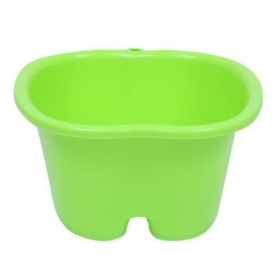 SOLUSTRE Massaging Foot Basin for Home Use Soaking Bucket Comfortable Grip for Foot Bathing Sauna Bathroom and Outdoor Settings Green