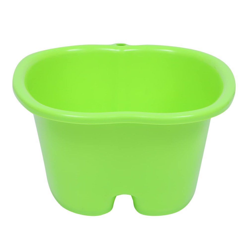 SOLUSTRE Massaging Foot Basin for Home Use Soaking Bucket Comfortable Grip for Foot Bathing Sauna Bathroom and Outdoor Settings Green