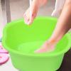 SOLUSTRE Massaging Foot Basin for Home Use Soaking Bucket Comfortable Grip for Foot Bathing Sauna Bathroom and Outdoor Settings Green view 3