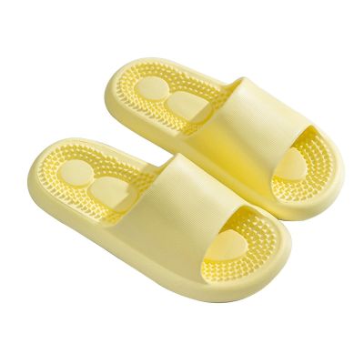 ZANNZA Plantar Fasciitis Slippers Women Men Massage Slippers House Slippers with Arch Support Shower Shoes Quick Drying Pool Beach Indoor Outdoor Bathroom Slippers 36-37 LightYellow