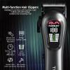 TCMKY Hair Clippers for Men Professional Hair Trimmer for Men Cordless&Corded Barber Clippers for Hair Cutting & Grooming.Rechargeable Hair Trimmer Kit for Household(Silvery) view 2