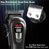 TCMKY Hair Clippers for Men Professional Hair Trimmer for Men Cordless&Corded Barber Clippers for Hair Cutting & Grooming.Rechargeable Hair Trimmer Kit for Household(Silvery) view 4