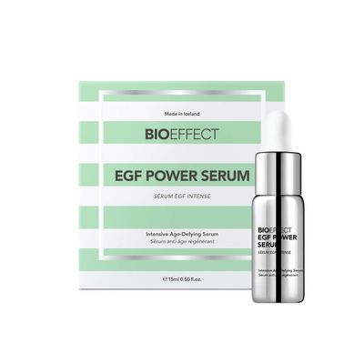 BIOEFFECT EGF Power Serum | Barley-Derived EGF + KGF + Hyaluronic Acid | Intensive Anti-Aging Face Treatment for Deep Wrinkles, Firmness & Skin Renewal, 15 mL / 0.50 oz
