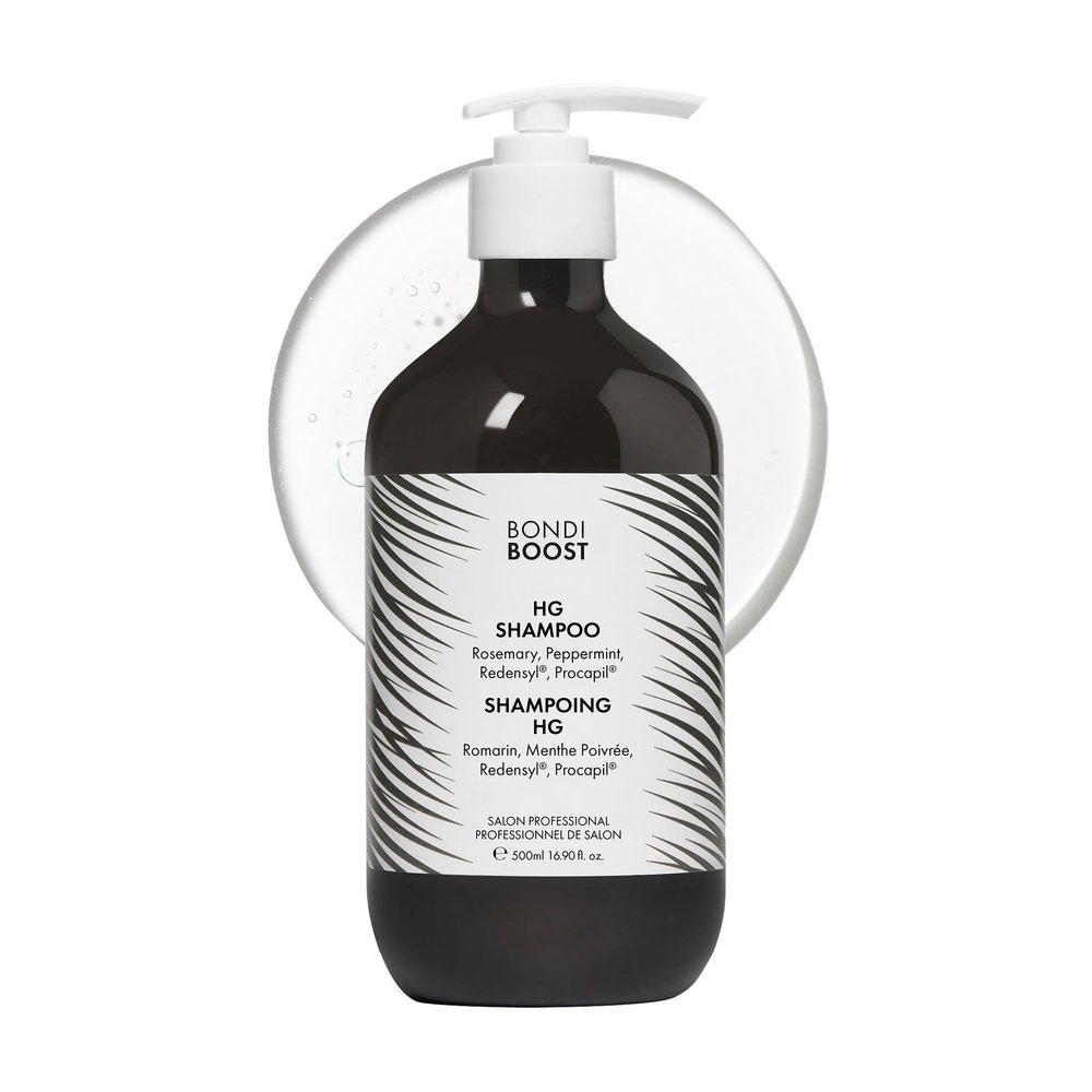 BONDIBOOST HG Anti-Thinning Shampoo for Women & Men [16.90 fl oz], Clinically Tested to Promote Fuller + Thicker-Looking Hair, Natural Mint Scent + Procapil, Redensyl & Rosemary Formula, Sulfate-Free