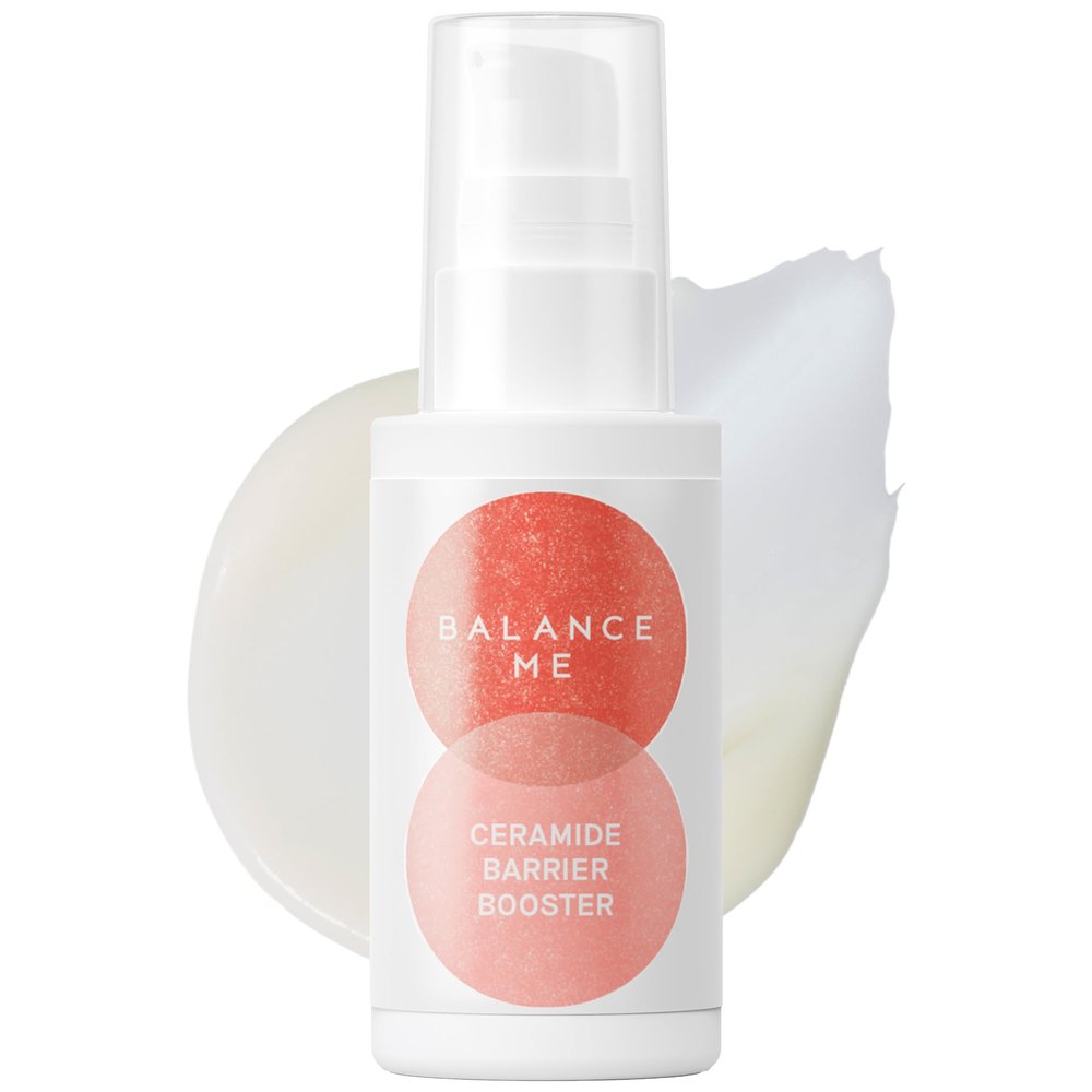 Balance Me Ceramide Barrier Booster Moisturizer Face Cream 1.0z fl oz, Lightweight Gel and Skin Barrier Repair Cream for Dry Skin