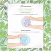 Spongentle Dual Texture Deep Cleansing Loofah Sponge for Radiant Skin, Pack of 4, Bath and Shower, Exfoliating Body Scrubber, Beautiful Colors for Women and Men view 2