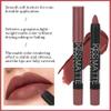 evpct 3Pcs Nude Beige Dark Light Brown Yellow Matte Lipstick and Lip Crayon Lip Liner Stick Pencil duo Makeup Set Long Lasting 24 Hour Waterproof Lip Gloss labiales mate 24 horas originales 08&17&19 view 3