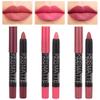 evpct 3Pcs Light Natural Pink Metallic Matte Lip Liner Pencil Crayon and Lipstick Set Long Lasting Waterproof Matching Lipstick and Lip Liner Set 24 Hour labiales mate 24 horas originales 1&4&7 view 1