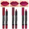evpct 3Pcs Plum Purple Wine Red Matte Lip Sticks Crayon Lip Liner Lipstick Pencil Set for Women Long Lasting 24 Hour Waterproof Lip Liner and Lipstick Set labiales mate 24 horas originales 02&12&14 view 1