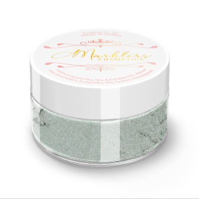 MARBLERS Fine Natural Mica Powder [Teal Gray] 0.11oz (3g) | Highly Pigmented | Non-Toxic, Vegan, Cruelty-Free | Eyeshadow, Body Butter, Nail Polish, Nail Art | Party, Body, Face Makeup
