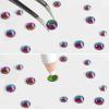 Beadsland Rhinestones for Makeup,8 Sizes 2500pcs Green Flatback Rhinestones Face Gems for Nails Crafts with Tweezers and Wax Pencil,Green Volcano,SS4-SS30 view 4