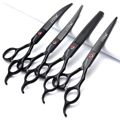 6/7 Inch Hairdressing Scissors Set Barber Shop Hair Scissors Styling Tools (7-inch 4pc)