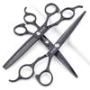 6/7 Inch Hairdressing Scissors Set Barber Shop Hair Scissors Styling Tools (7-inch 3pc) view 2