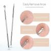 Pimple Popper Tool Kit - 9 Pcs Blackhead Remover Comedone Extractor Kit for Quick and Easy Removal of Pimples, Blackheads, Zit Removing, Forehead,Facial and Nose view 3