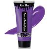 Go Ho Purple Face Body Paint Washable(2.37oz/pc),Full Coverage,Smooth,Water Based Cream Purple Body Paint for SFX Cosplay Costumes Festivals Halloween Ursula Witch Makeup view 1