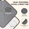 ZOMCHI 3 Pack Exfoliating Washcloth, Premium Facial and Body Wash Cloths with Softness and Scrubbing Two Sides, Bath Cloths for Women and Men (Smoke) view 2