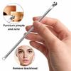 Black Head Remover Pimple Popper Tool Kit 9Pcs, Comedone Pimple Extractor Tool, Acne Kit for Blackhead, Whitehead Popping, Zit Removing(Silver) view 3