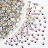 Beadsland Flatback Rhinestones Bulk,14400pcs AB Crystal Rhinestones for Nails Crafts Clothes DIY Decoration, Crystal AB, SS10, 2.7-2.9mm view 3