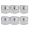 CALLARON 6 Glass Jars Cream Storage Bottles Skincare Containers Round Cosmetic Jars Sealing Fresh Keeping view 1