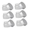 CALLARON 6 Glass Jars Cream Storage Bottles Skincare Containers Round Cosmetic Jars Sealing Fresh Keeping view 2