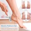 LINKEVAP Electric Callus Remover for Feet, Professional Pedicure Kit Foot Scrubber for Dry, Dead, Cracked, Hard Skin, at Home Feet Spa Care Kit for Men & Women (Cold White) view 2