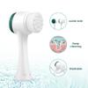 Newbealer Facial Cleansing Brush,2-in-1 Manual Double Side Face Exfoliating Brush with Ultra Fine Soft Bristles Silicone for Pore Deep Cleansing Massaging Makeup Skincare Removal view 2