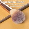 AKOAK Foundation Brush, Double Head Contour Brush, Kabuki Foundation Brush for Mixing Liquid Powder, Polishing, Blending, Concealer, Blush Brush -Pack of 1 view 2