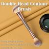 AKOAK Foundation Brush, Double Head Contour Brush, Kabuki Foundation Brush for Mixing Liquid Powder, Polishing, Blending, Concealer, Blush Brush -Pack of 1 view 3