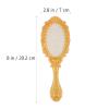 Luxshiny Women's Wallet Hair Brush Set with Holder, Wide Tooth Detangling Brush, Handheld Mirror, and Rat Tail Comb for Hair Care view 3