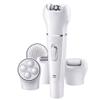 LUYILA Epilator for Women, 5-in-1 Hair Remover for Women, Rechargeable Electric Epilator with Callus Remover Pumice Stone Rollers and Facial Cleansing Brush Massager view 1