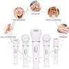 LUYILA Epilator for Women, 5-in-1 Hair Remover for Women, Rechargeable Electric Epilator with Callus Remover Pumice Stone Rollers and Facial Cleansing Brush Massager view 3