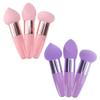 MAGICLULU 6Pcs Powder Puff Mushroom Makeup Sponge with Handle Foundation Concealer Blending Beauty Sponge Dry & Wet Use for Powder Cream 4.13 x 1.18 x 1.18Inch view 1