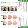 Pimple Popper Tool Kit,Blackhead Remover Tool 5 Pcs Blackhead Extractor Tool for Face Comedone Zit Acne Whitehead Blemish, Stainless Steel Extraction Tools Set view 3