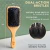Beauty by Earth Boar Bristle Brush - Premium Paddle Brush for Fine, Thick, and Thinning Hair for Men and Women view 3